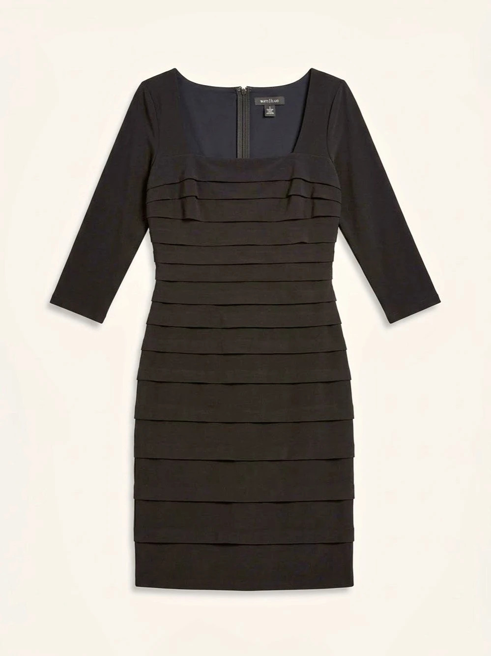 White House Black Market Pleated Mini Dress in Black Size 2 Like New
